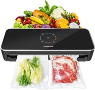 🔒 zuukoo vacuum sealer machine - automatic food saver for dry & moist foods, with manual & seal modes, one-touch operation, high suction air sealing system, includes 10 bags - ideal for food preservation логотип