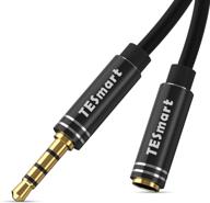 headphone extension tesmart headphones speakers portable audio & video logo