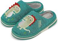 🦕 inminpin slipper dinosaur non-slip boys' shoes: stylish comfort for slipper enthusiasts логотип