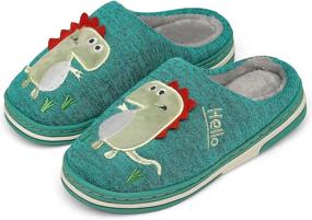 img 4 attached to 🦕 INMINPIN Slipper Dinosaur Non-Slip Boys' Shoes: Stylish Comfort for Slipper Enthusiasts