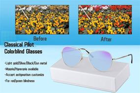 img 2 attached to SHINU Color Blindness Glasses Colorblind Sunglasses 72002