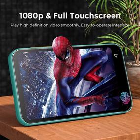 img 2 attached to 📱 TIMMKOO Green WiFi Mp3 Player: 4.0" Full Touch Screen, Bluetooth, WiFi Transfer, HiFi Sound, FM Radio, Recorder, Ebook, Clock, Browser