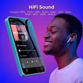 img 1 attached to 📱 TIMMKOO Green WiFi Mp3 Player: 4.0" Full Touch Screen, Bluetooth, WiFi Transfer, HiFi Sound, FM Radio, Recorder, Ebook, Clock, Browser