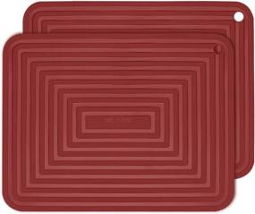 img 4 attached to 🍽️ Silicone Tablemats Coasters: Flexible, Dishwasher-Safe Kitchen Accessories