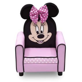 img 4 attached to 🐭 Disney Minnie Mouse Delta Children Figural Upholstered Kids Chair