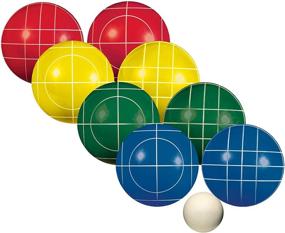 img 3 attached to 🏝️ Franklin Sports Bocce Sets - Approved Size Bocce Balls and Pallino for Beach and Lawn - Fun Bocce Set for All Ages - High-Quality, 90mm