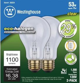 img 1 attached to 💡 Energy-Efficient and Bright: Westinghouse Lighting 3683400 Eco Halogen Medium - Save Power without Compromising on Light Quality!