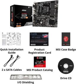 img 1 attached to 🔧 MSI B450M PRO-VDH Max Micro-ATX Motherboard - AMD Ryzen 2nd and 3rd Gen AM4, M.2, USB 3.0, DDR4, D-Sub, DVI, HDMI