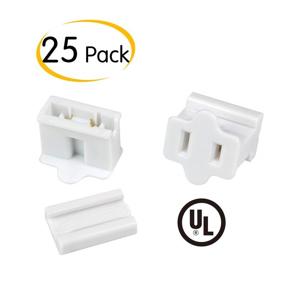 img 3 attached to 🔌 25 Pack of Holiday Christmas Lighting Outlet Female White Slip Plug Sets with Vampire, Gilbert, and Zip Plugs (SPT-1)