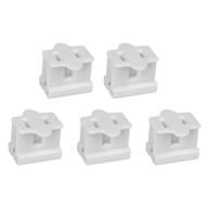 🔌 25 pack of holiday christmas lighting outlet female white slip plug sets with vampire, gilbert, and zip plugs (spt-1) logo