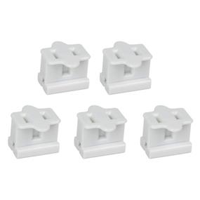 img 4 attached to 🔌 25 Pack of Holiday Christmas Lighting Outlet Female White Slip Plug Sets with Vampire, Gilbert, and Zip Plugs (SPT-1)