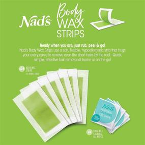 img 3 attached to 🪒 Nad's Body Wax Strips Hair Removal For Women At Home with 4 Calming Oil Wipes, 24-Count