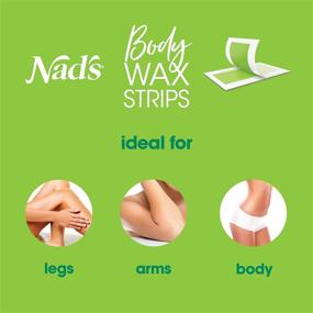 img 1 attached to 🪒 Nad's Body Wax Strips Hair Removal For Women At Home with 4 Calming Oil Wipes, 24-Count