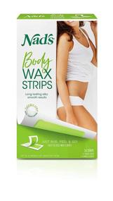 img 4 attached to 🪒 Nad's Body Wax Strips Hair Removal For Women At Home with 4 Calming Oil Wipes, 24-Count