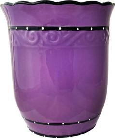 img 1 attached to Vibrant Purple Ruffle Utensil Holder: Organize Your Kitchen in Style with ACK 86039