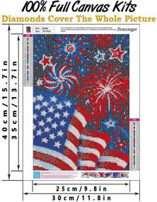 img 3 attached to Painting Patriotic Rhinestone Embroidery Gifts11 8