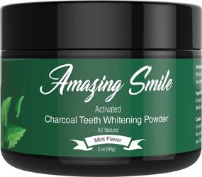 img 4 attached to Premium USA-Made Teeth Whitening Powder with Activated Charcoal - Coconut Shells Formula and Bentonite Clay for Gentle Cleaning & Enhanced Oral Hygiene - 2oz Mint Flavor - Remove Stains and Brighten Teeth