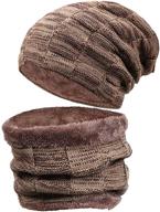 🧣 winter beanie scarf fleece boys' accessories in hats & caps by newsfana logo