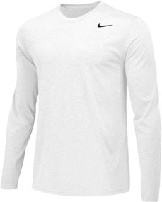 img 1 attached to 👕 Высокопроизводительная длинноворсовая атлетическая футболка Nike для мальчиков Legend