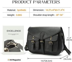 img 3 attached to KouLi Buir Crossbody Handbags Satchel Bag Women's Handbags & Wallets in Shoulder Bags