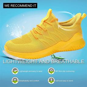 img 2 attached to Lightweight Breathable Sneakers Platform Trainers Women's Shoes for Athletic