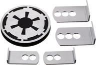 🌟 protect your hitch in style with plasticolor star wars empire imperial symbol hitch cover - 1 pack logo