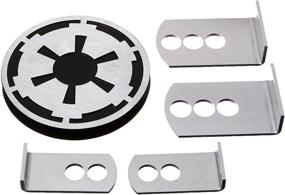 img 1 attached to 🌟 Protect Your Hitch in Style with Plasticolor Star Wars Empire Imperial Symbol Hitch Cover - 1 Pack