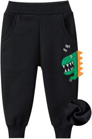 img 2 attached to Girls' Clothing: Little 2 Pack Dinosaur Sweatpants Trousers