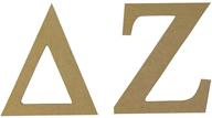🔠 delta zeta sorority 7.5 inch unfinished wood wooden letter set dz - perfect for crafting and diy projects! logo