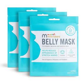 img 4 attached to 🤰 Munchkin Milkmakers Pregnancy Skin Care & Stretch Marks Belly Mask, Pack of 3 Sheet Masks