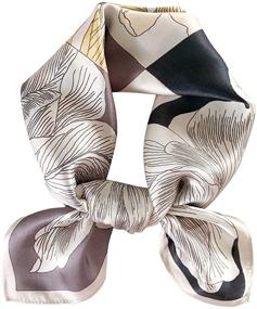 img 3 attached to Mulberry Breathable Lightweight Neckerchief Headscarf