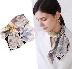 img 2 attached to Mulberry Breathable Lightweight Neckerchief Headscarf