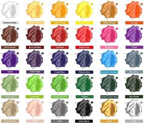 img 2 attached to 🎨 Non Toxic Acrylic Paint Set - 30 Colors in Tubes, Ideal for Artists, Beginners, Kids - Painting on Canvas, Wood, Fabric, Rocks - 36ml/Tube