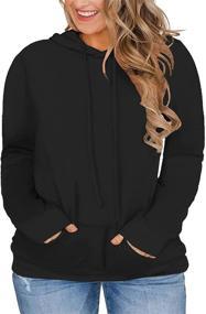 img 4 attached to Hoodies Women Plus Pullover Sweatshirts Outdoor Recreation and Hiking & Outdoor Recreation Clothing