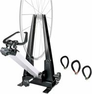 bikehand bike wheel truing stand for professional bicycle wheel maintenance - essential tool for rim truing with free spoke wrenches and sturdy base logo