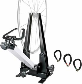 img 4 attached to BIKEHAND Bike Wheel Truing Stand for Professional Bicycle Wheel Maintenance - Essential Tool for Rim Truing with Free Spoke Wrenches and Sturdy Base