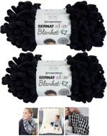 🧶 alize bernat ez blanket yarn bundle - 100% polyester, black (2-pack) - optimize your search logo