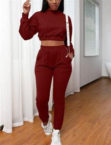 img 3 attached to Mizoci Womens Outfits Workout Tracksuit Sports & Fitness in Team Sports