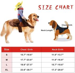 img 4 attached to 🎃 Spooktacular Halloween Cowboy Dog Cat Costume: Funny Pets Party Cosplay Apparel!