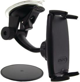 img 1 attached to Black Arkon Windshield/Dashboard Mount - Designed for Most Smartphones - Retail Packaging
