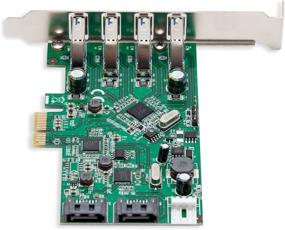 img 2 attached to 🔌 Syba 4-Port USB 3.0 & 2-Port SATA III PCIe 2.0 x1 Card with VLI/ASMedia Chipset - SD-PEX50064