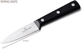 img 2 attached to 🔪 Набор из двух ножей Culina 5 дюймов Утилитарного ножа и 3.5 дюймового Парингового ножа, полновес: универсальная точность для вашей кухни.