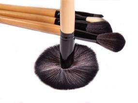 img 1 attached to 💄 Moonight Professional 24pcs Makeup Brush Set - Complete Pro Cosmetic Kit for Eye Shadow, Blush, and Concealer - Includes Leather Case