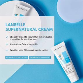 img 3 attached to 🌱 Lanbelle Supernatural Cream - 2.53 Fl Oz Vegan Certified for Dry Skin - 72-Hour Moisturizing & Skin-Barrier