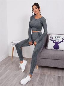 img 2 attached to 👖 Women's Clothing: LNSK Seamless Leggings - Premium Workout Outfits