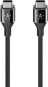 img 4 attached to 🔌 Durable Belkin MIXIT DuraTek Kevlar USB-C Cable - 4 Feet (Black) for Reliable USB Type C Connections