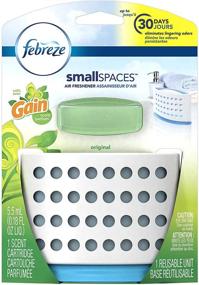 img 4 attached to 🌬️ Gain Original Scent Febreze SmallSpaces Starter Kit Air Freshener, 0.18 oz