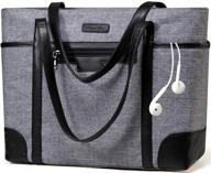 👜 chasechic waterproof laptop bag for women: stylish and practical teacher's tote bag with luggage strap for 15.6in computers logo