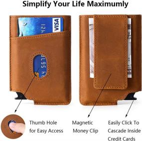 img 1 attached to 💼 RFID Minimalist Card Case Wallet for Men – Essential Accessory in Wallets, Card Holders & Money Organizers