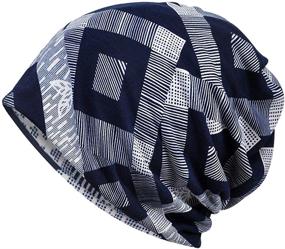 img 3 attached to 🧣 Cotton Multi-functional Face Bandanas - Ideal Sports Headwear, Headband, Neck Gaiter, Chemo Cap, Hair Loss Beanie & Nightcap